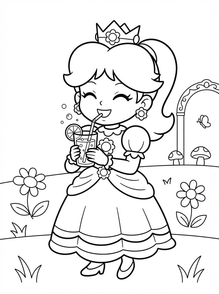 Immagine di Principessa Daisy da colorare