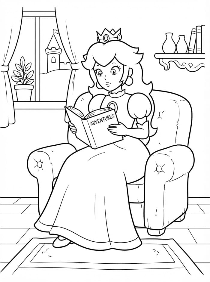 Immagine di Principessa Peach da colorare