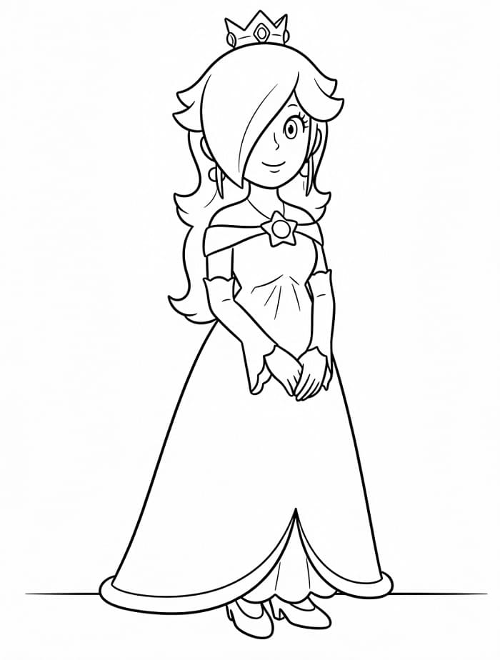 Immagine di Rosalina da colorare