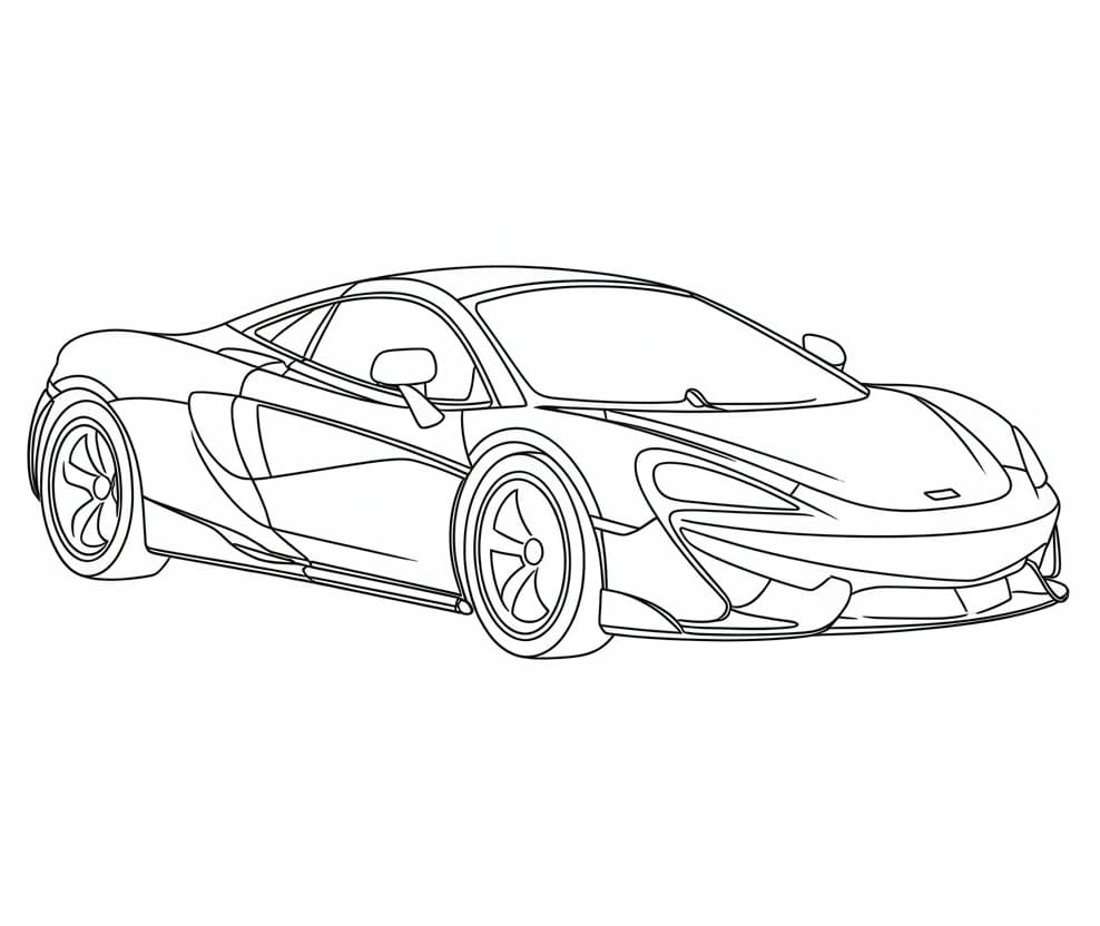 McLaren Gratuita per Bambini da colorare