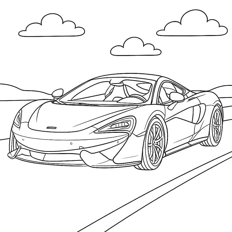 McLaren Sportiva da colorare