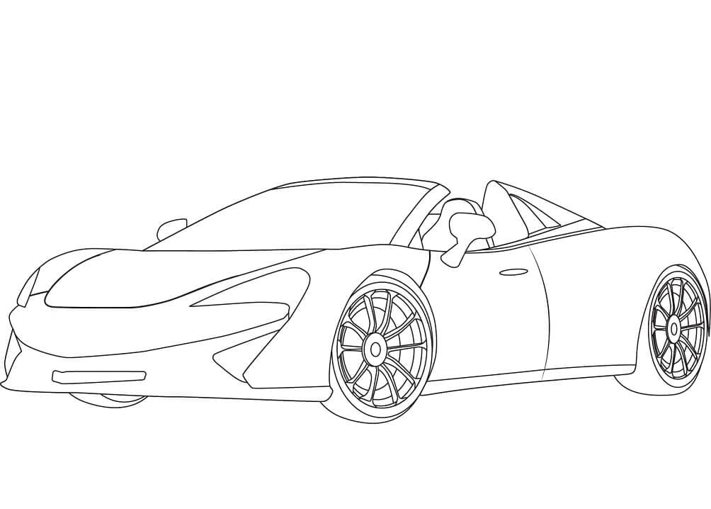 McLaren Stampabile Gratis da colorare