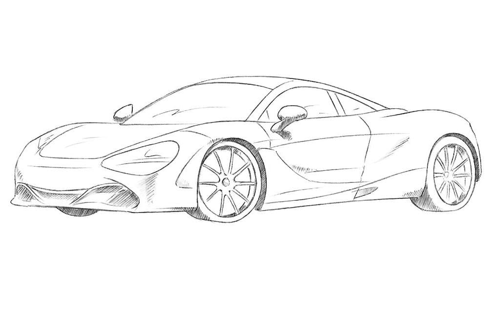 McLaren Stampabile per Bambini da colorare