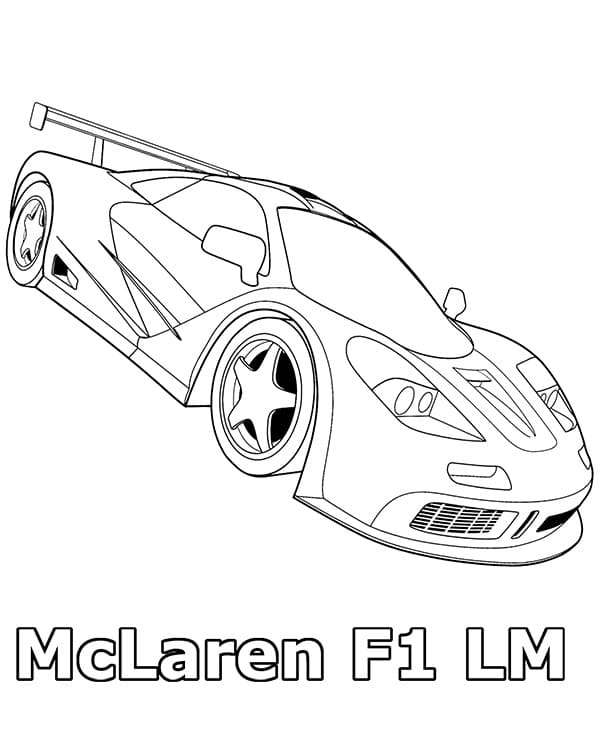 McLaren da Stampare da colorare