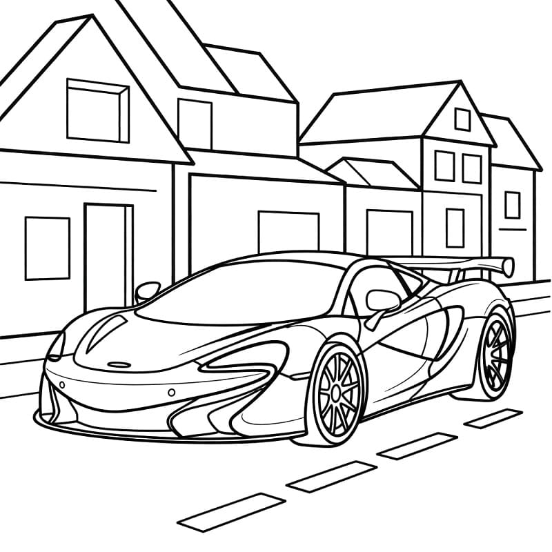 McLaren in guida da colorare