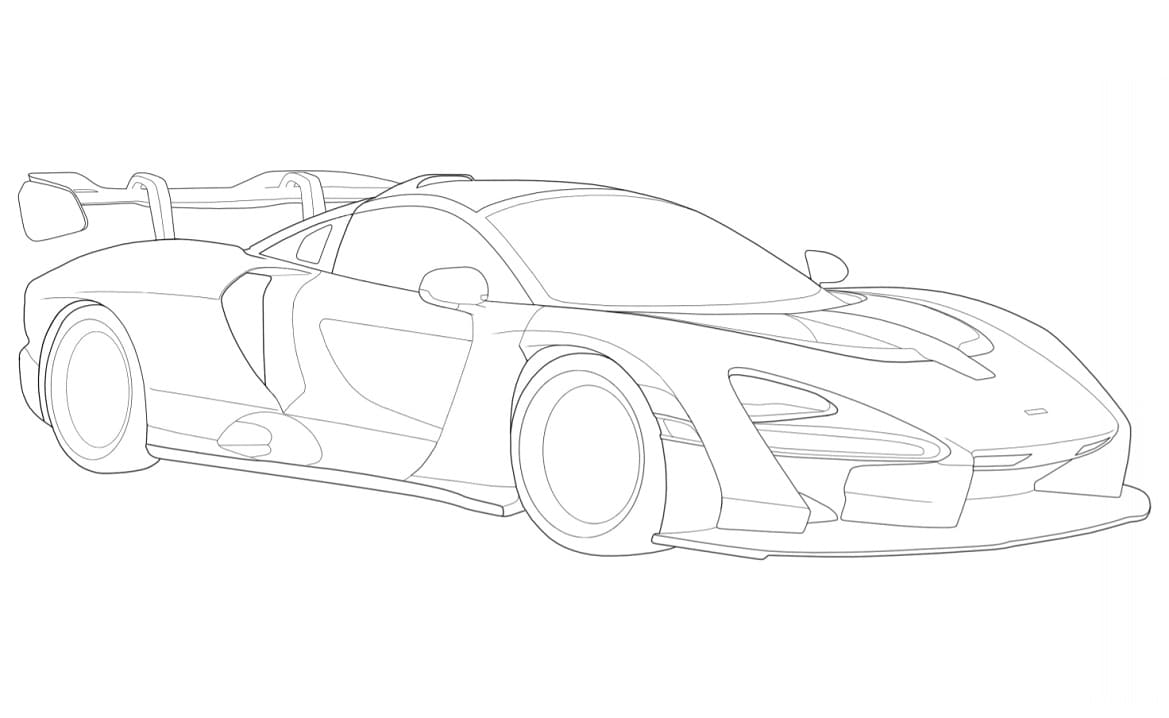 McLaren per Bambini da colorare