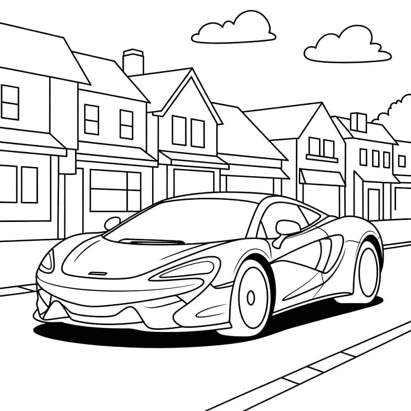 Meravigliosa McLaren da colorare