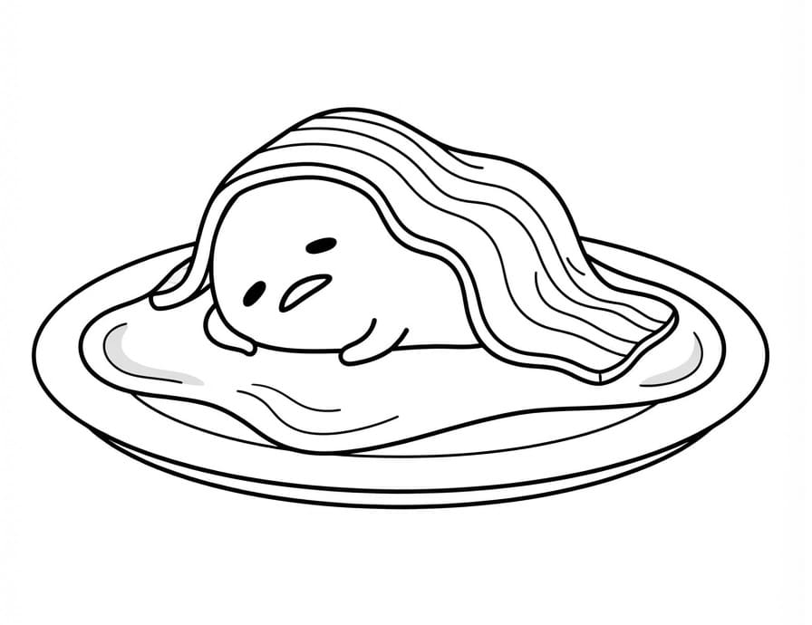Molto Carino Gudetama da colorare