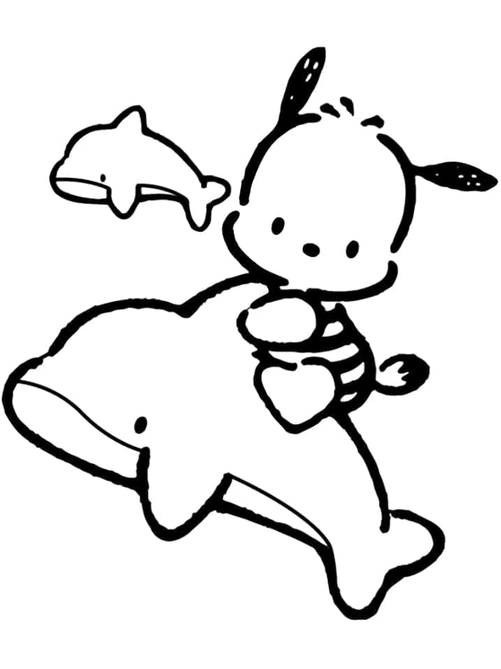 Pochacco Gratuito per Bambini da colorare