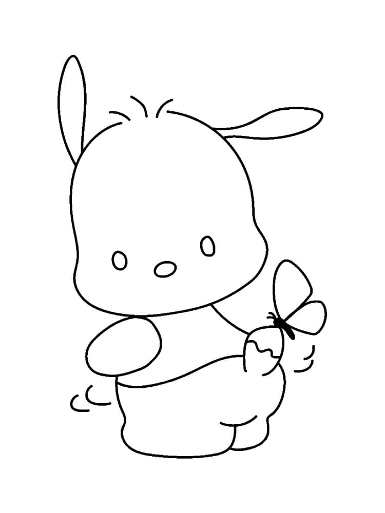 Pochacco Stampabile per Bambini da colorare