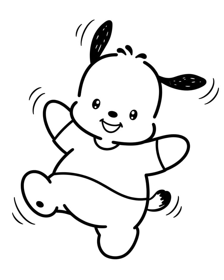 Pochacco da Sanrio da colorare