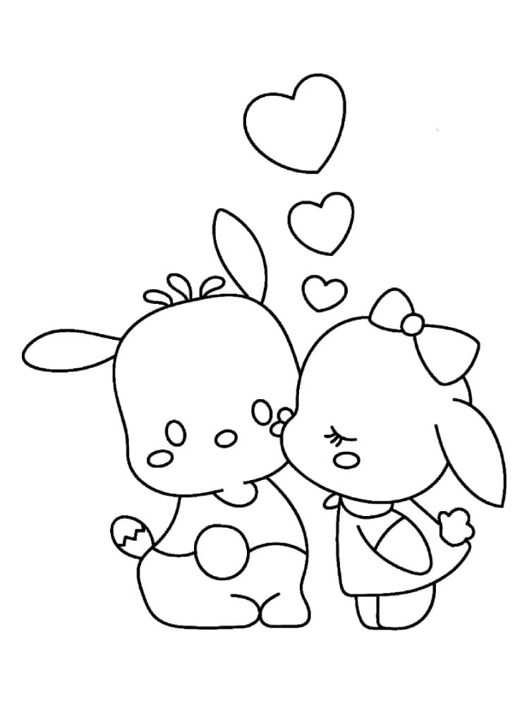 Pochacco in Regalo da colorare