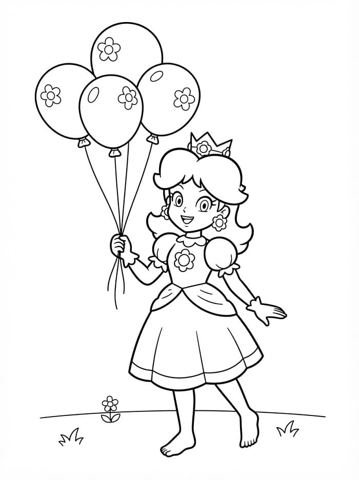 Principessa Daisy Gratis da colorare