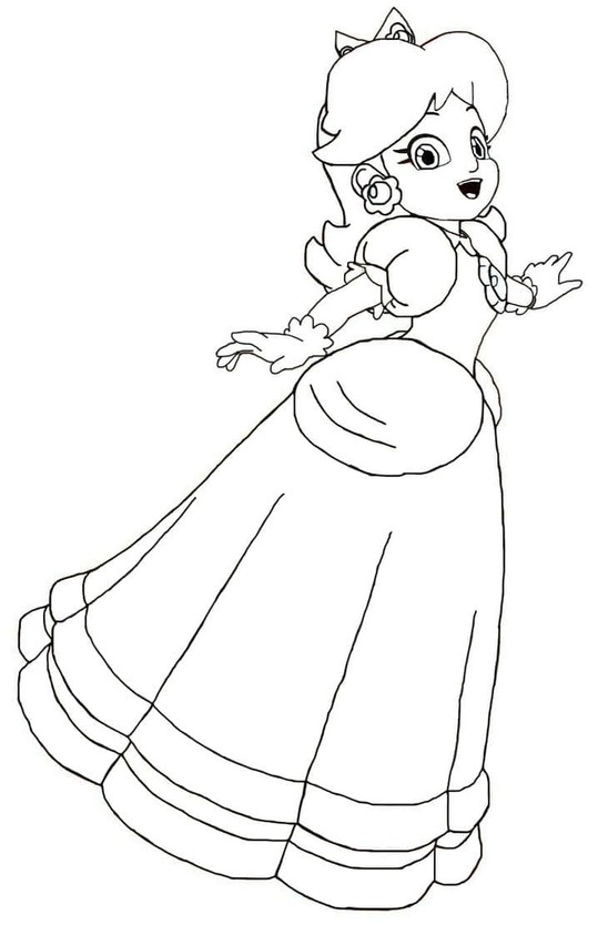 Principessa Daisy Stampabile Gratuita da colorare