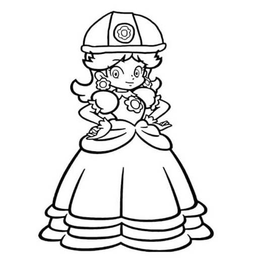 Principessa Daisy da Stampare da colorare