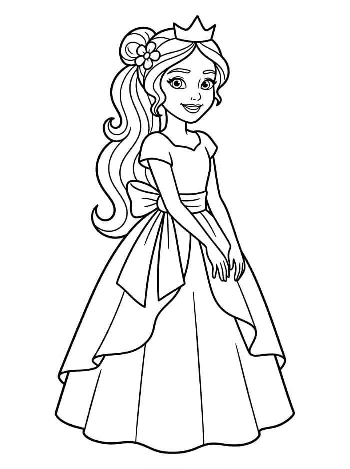 Principessa Elena da colorare
