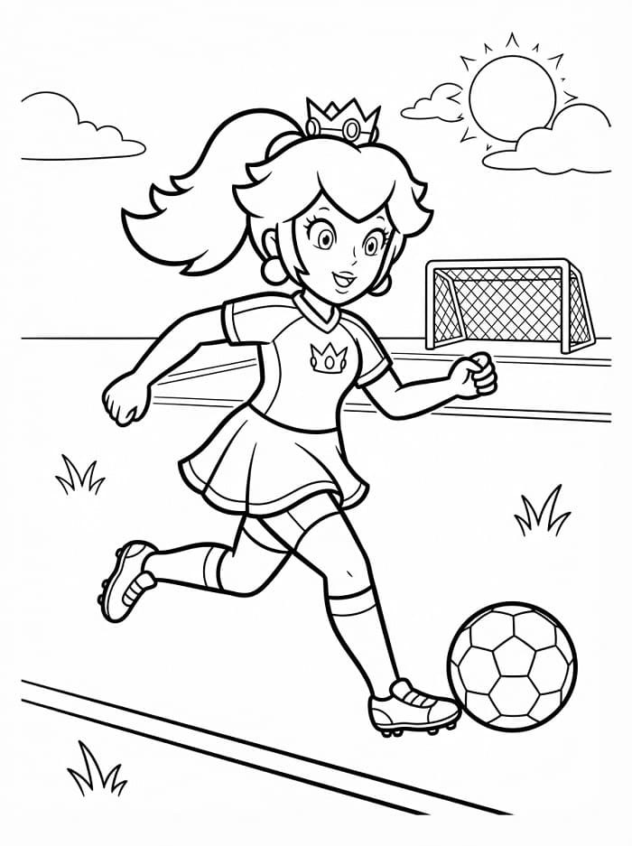 Principessa Peach Gratuita da Stampare da colorare