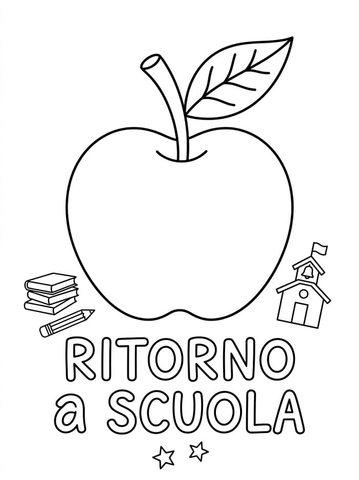 Ritorno a scuola (11) da colorare