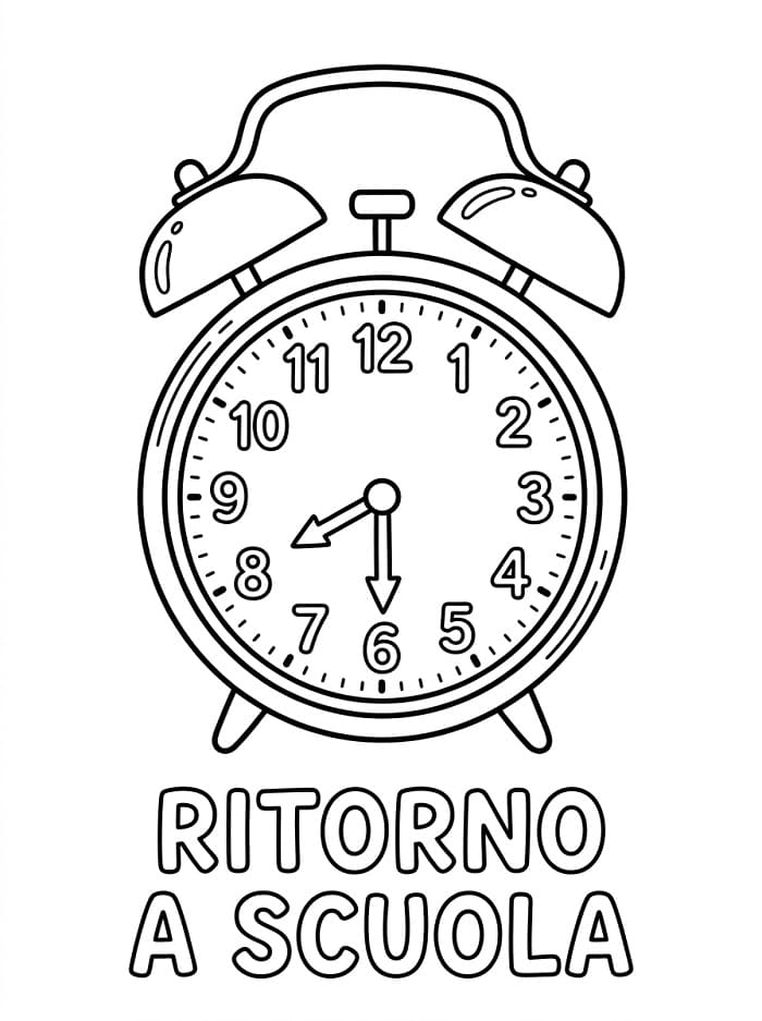Ritorno a scuola (12) da colorare