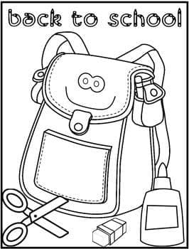 Ritorno a scuola (28) da colorare