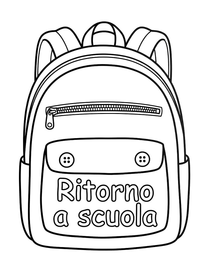 Ritorno a scuola (5) da colorare