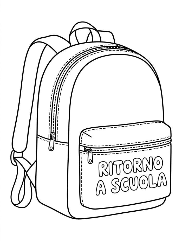 Ritorno a scuola (6) da colorare