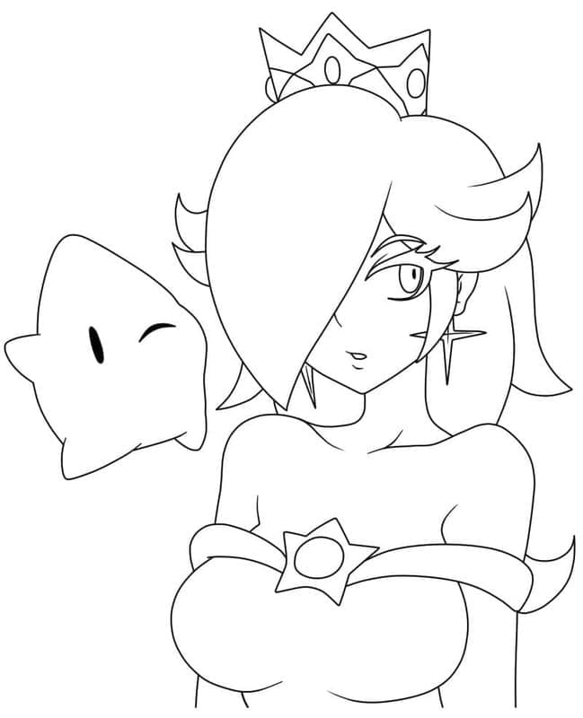 Rosalina Animata da colorare