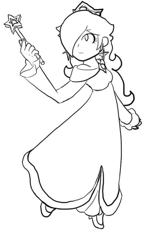 Rosalina Cartone Animato da colorare