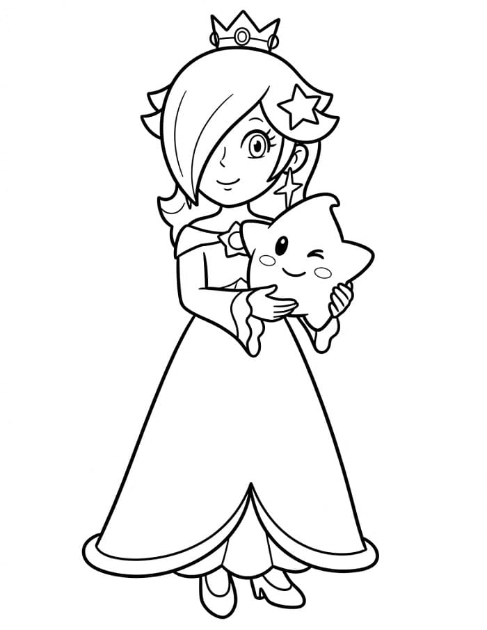 Rosalina Gratis da colorare