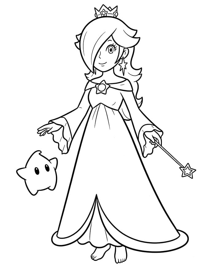 Rosalina Stampabile Gratis da colorare