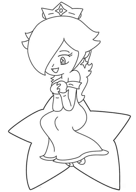 Rosalina Stampabile Gratuita da colorare