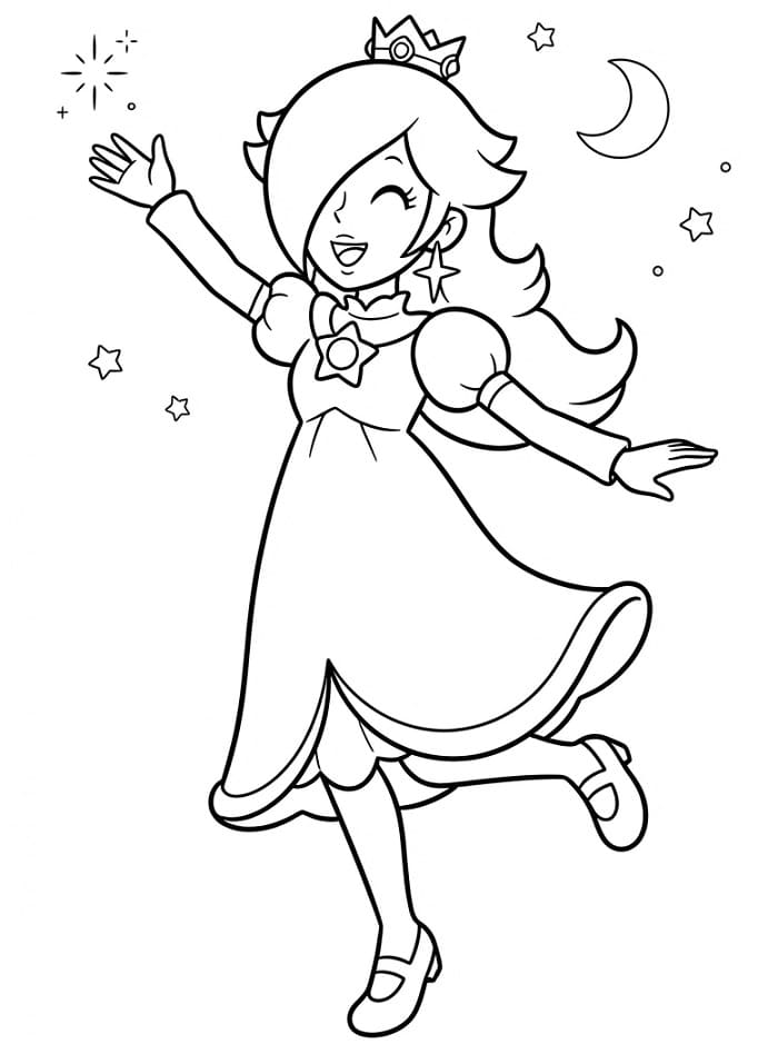 Rosalina da colorare