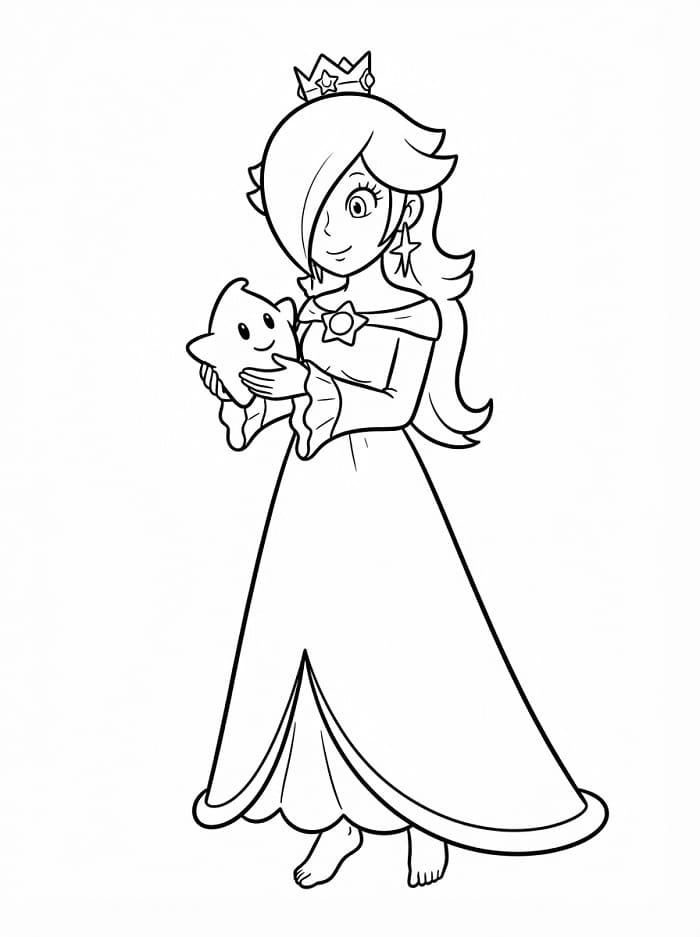 Rosalina Versione Stampabile da colorare