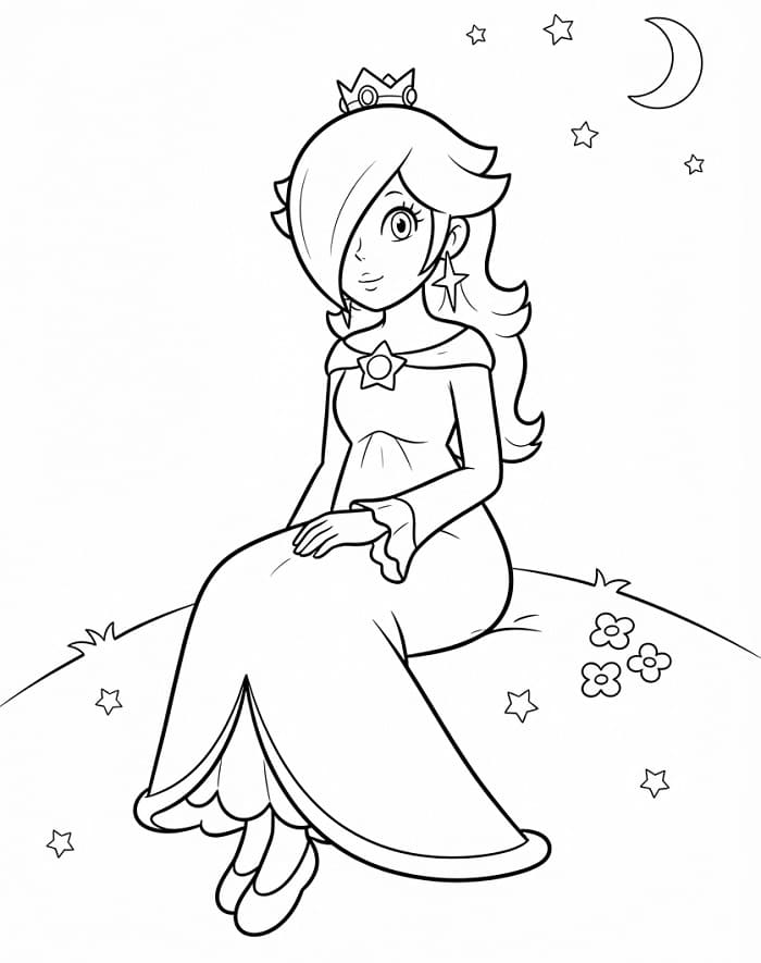 Rosalina da Stampare da colorare