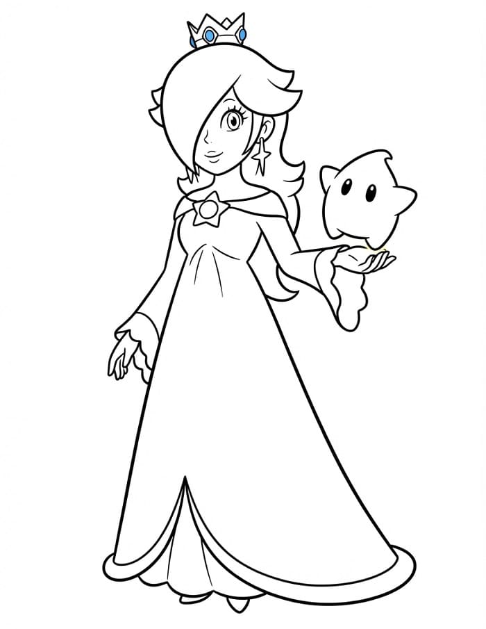 Rosalina in Regalo da colorare