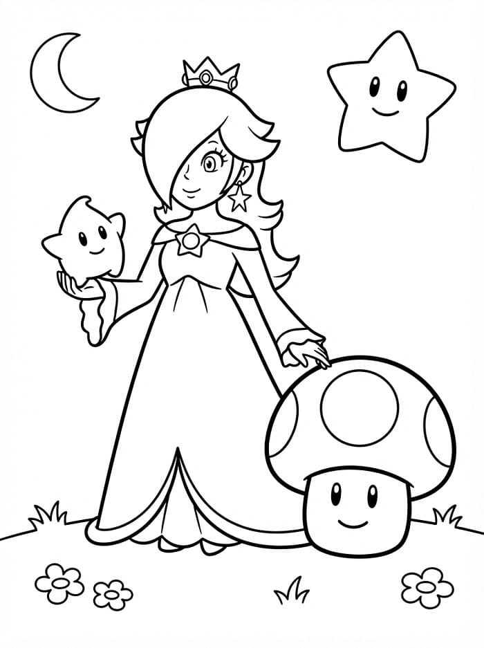 Rosalina per la Stampa da colorare