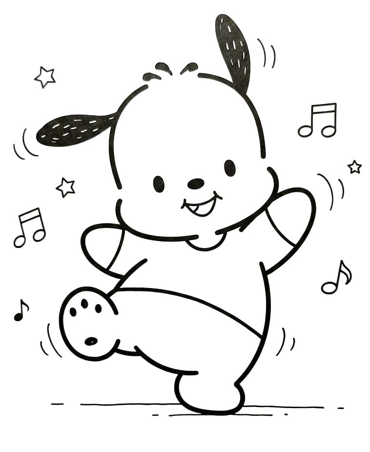 Sanrio Pochacco da colorare