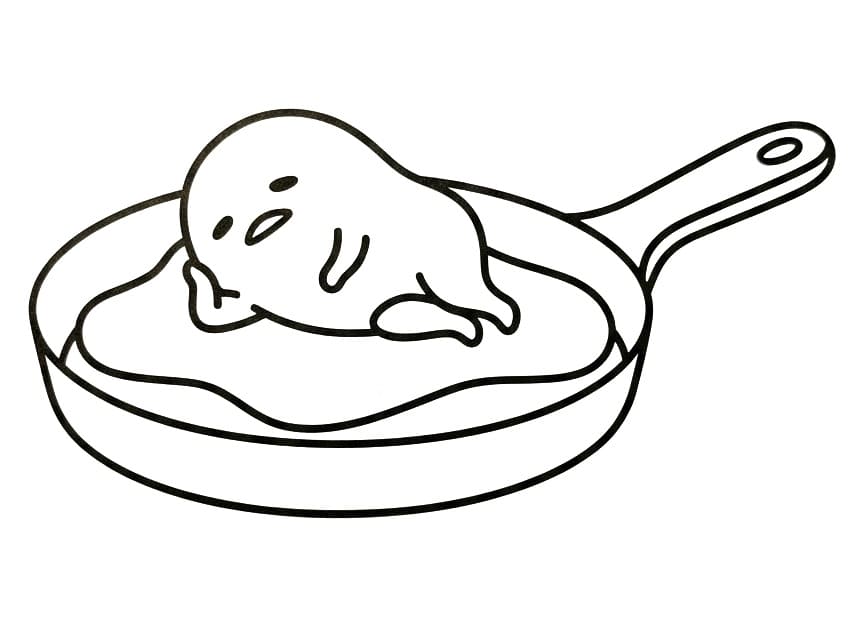 Semplice Gudetama da colorare