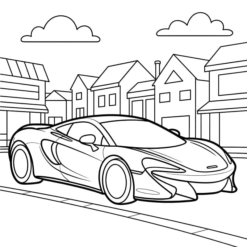 Semplice McLaren da colorare