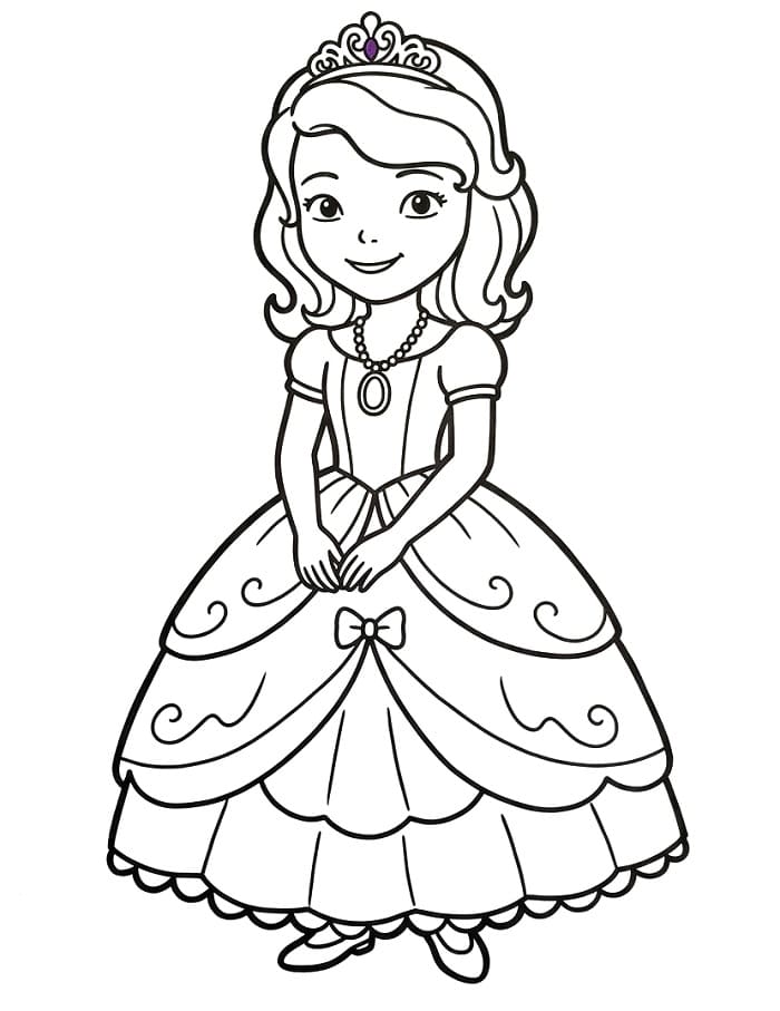 Sofia la principessa da colorare