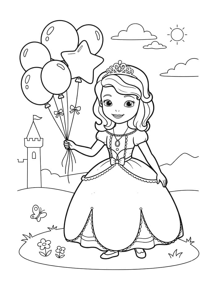 Sofia in Regalo da colorare