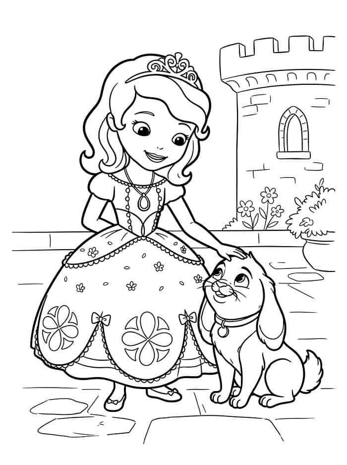 Sofia per Bambini da colorare