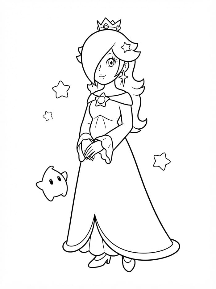 Stampabile Gratuita Rosalina da colorare