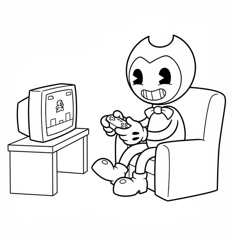 Stampabile Gratuito Bendy da colorare