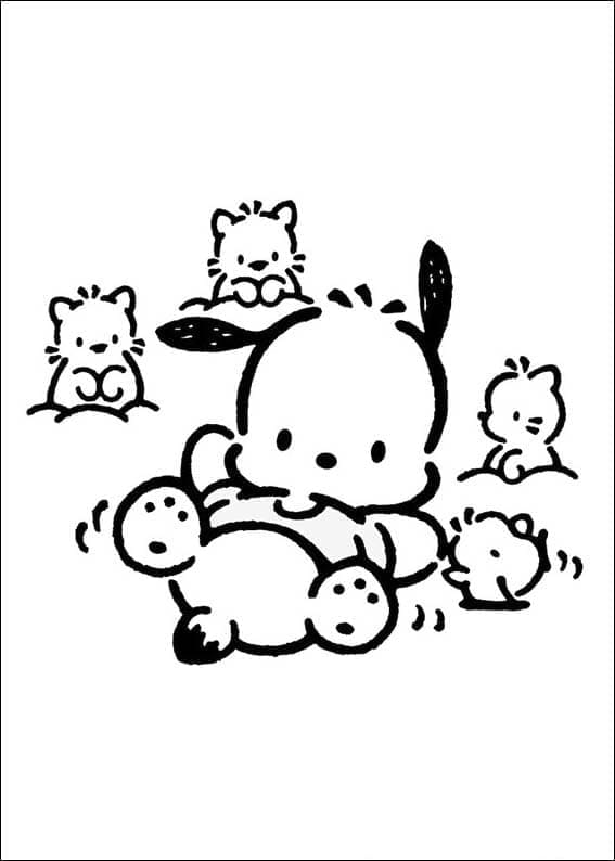 Stampabile Libero Pochacco da colorare