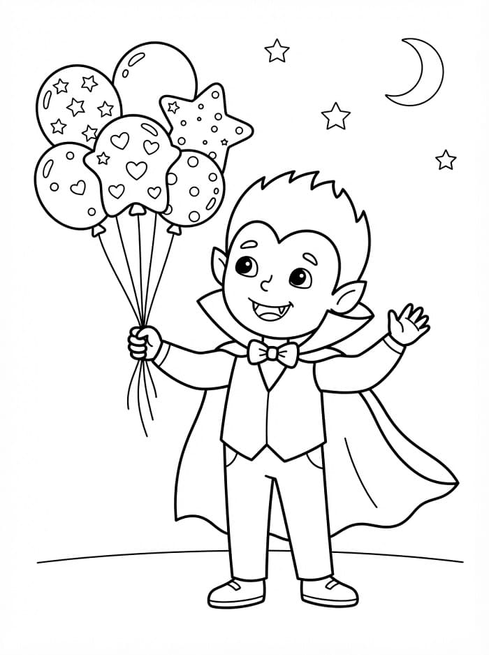 Carino Vampiro e palloncini