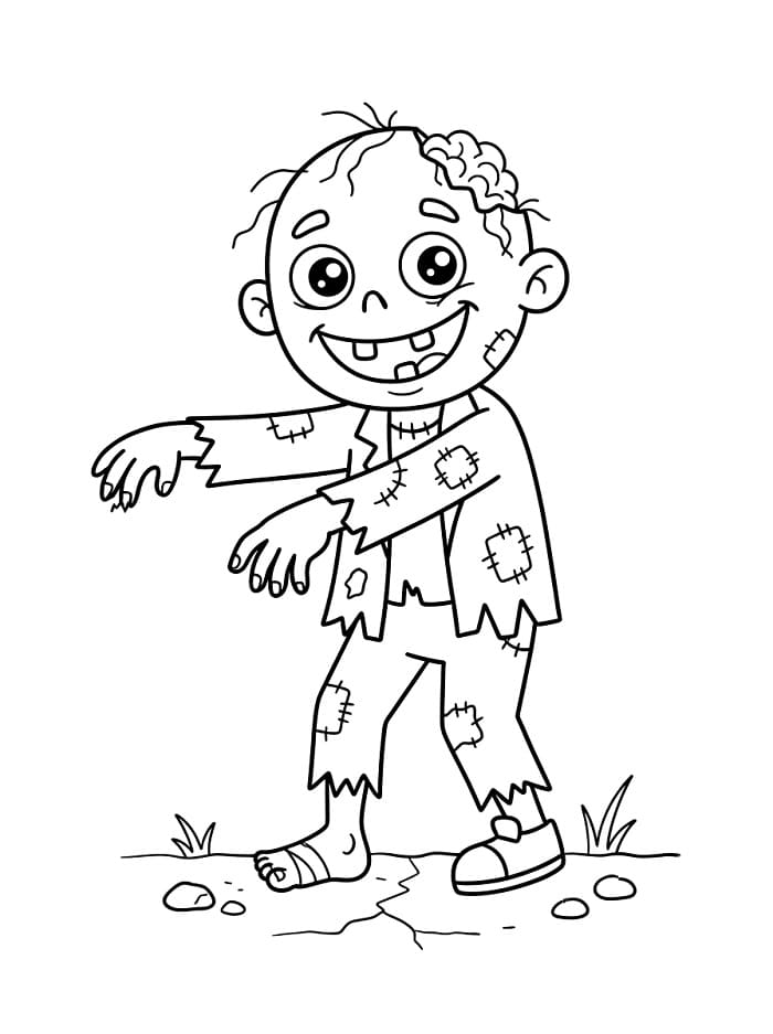 Carino Zombi Cartone Animato