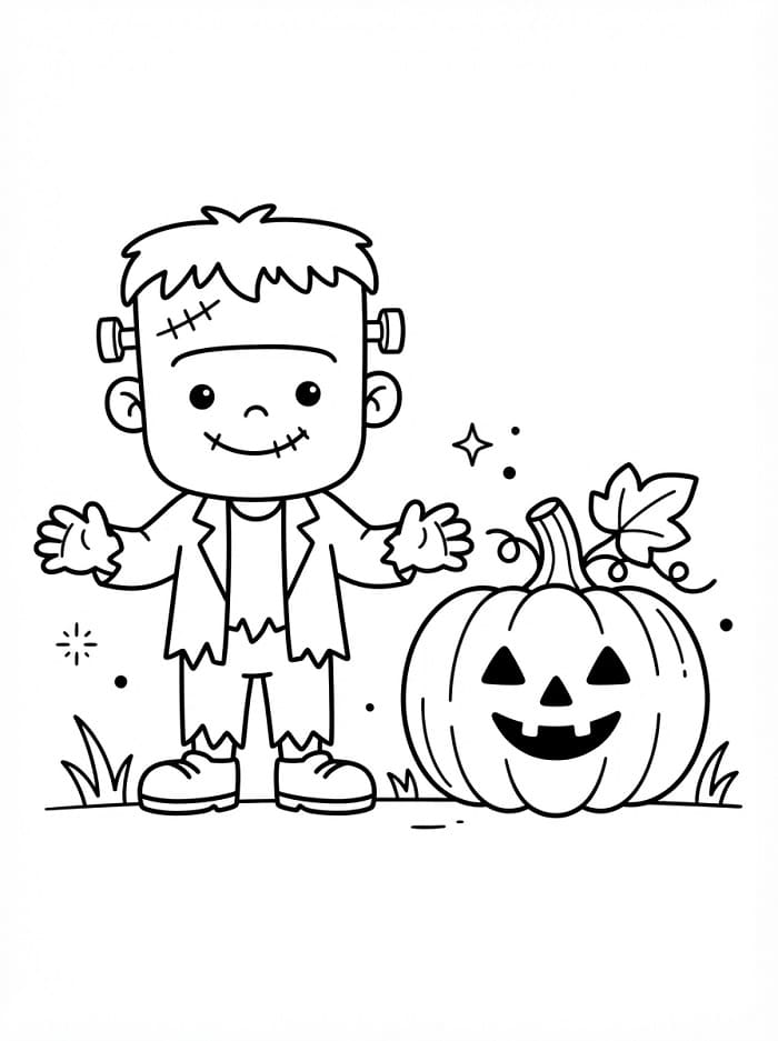 Frankenstein Cartone Animato di Halloween