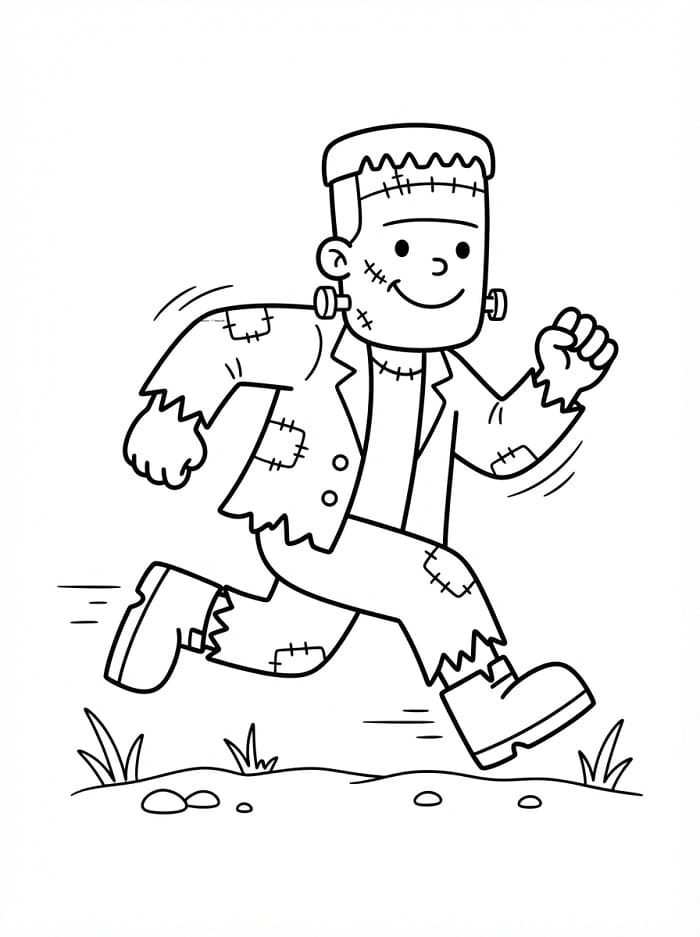 Frankenstein che corre
