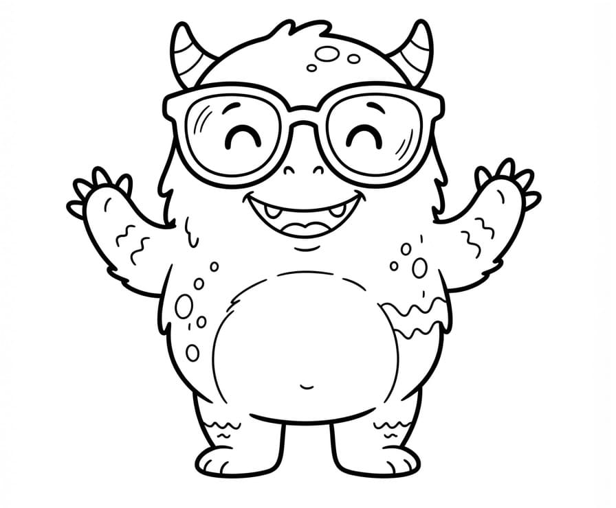 Mostro con occhiali